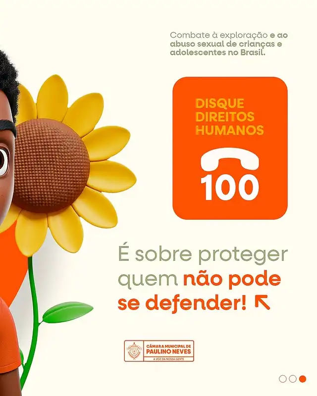Foto 3 – A Câmara está unida nessa causa - Campanha Maio Laranja