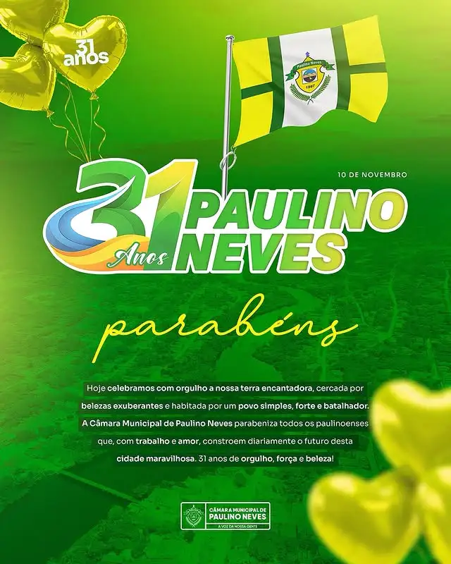 Paulino Neves, 31 anos de história, força e beleza!