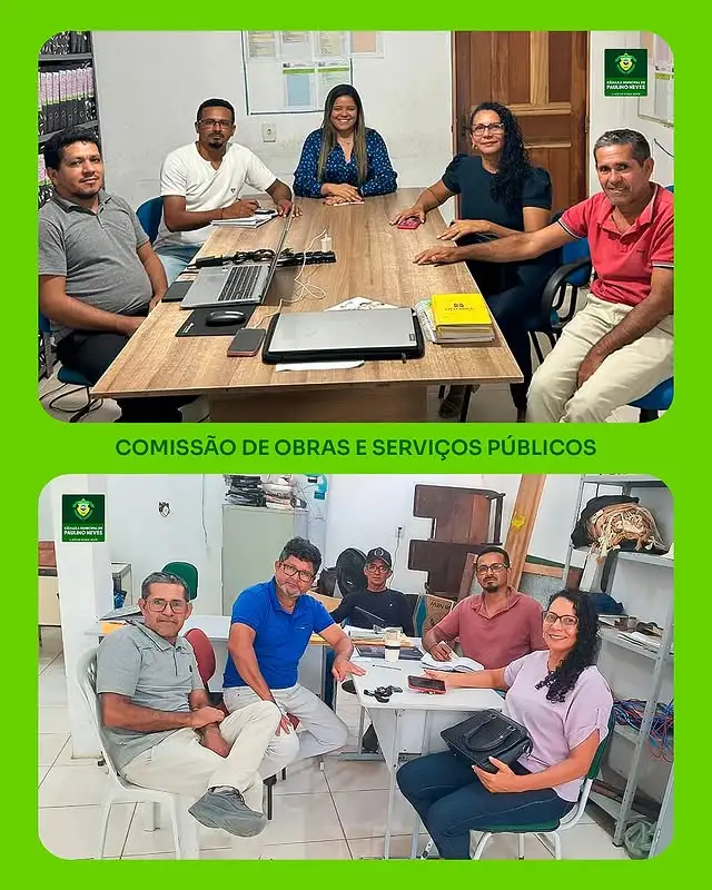 Foto 1 – Comissão de Obras realiza visitas técnicas aos setores de Licitações, Convênios e Secretaria de Infraestrutura